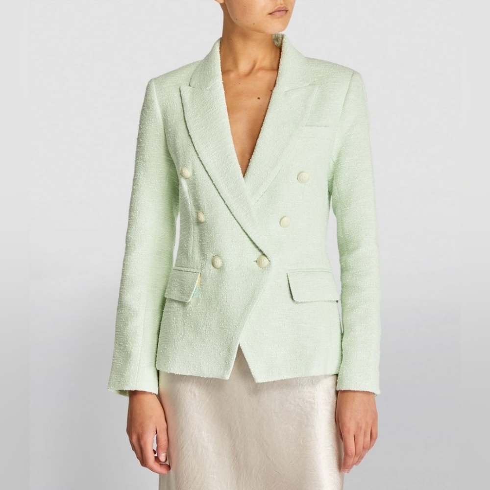 L'AGENCE Double-Breasted Kenzie Blazer